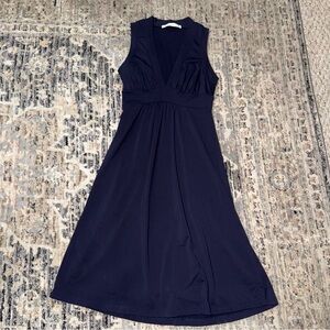 Susana Monaco navy v neck midi dress XS